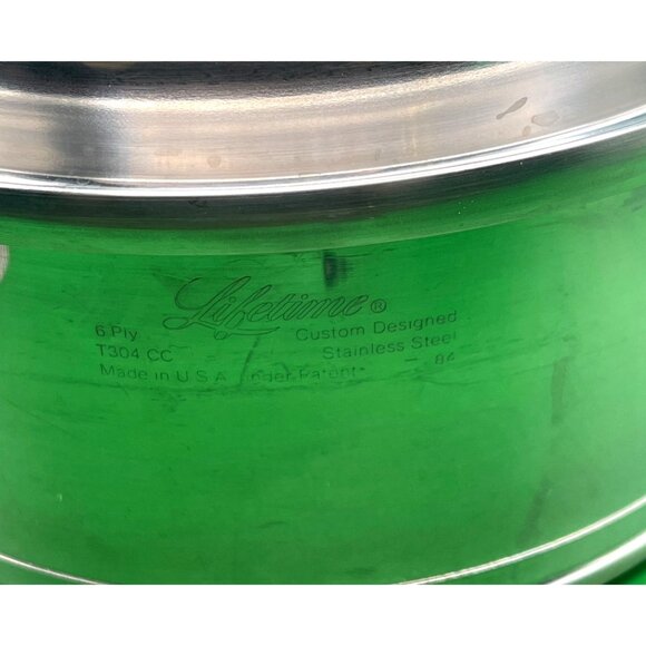 Lifetime Stainless Steel 2 Qt. Sauce Pan Double Boiler Lid Kitchen Cookware VTG - Picture 4 of 12